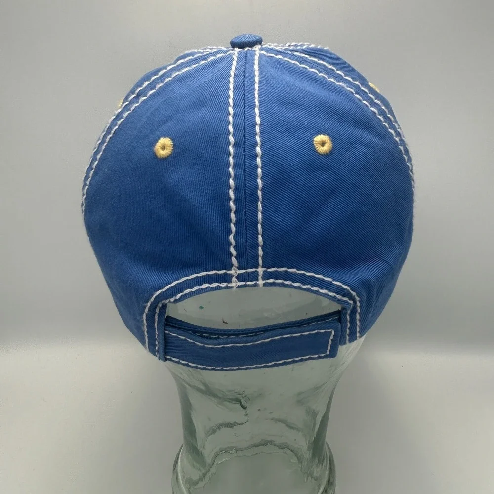 Corona Beer Hat Cap Blue White Promo Crown 2015 Lime Preppy Summer Embroidery